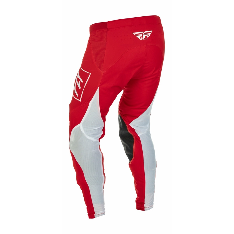 Spodnie motocrossowe FLY Racing Lite 2022 biało-czerwone