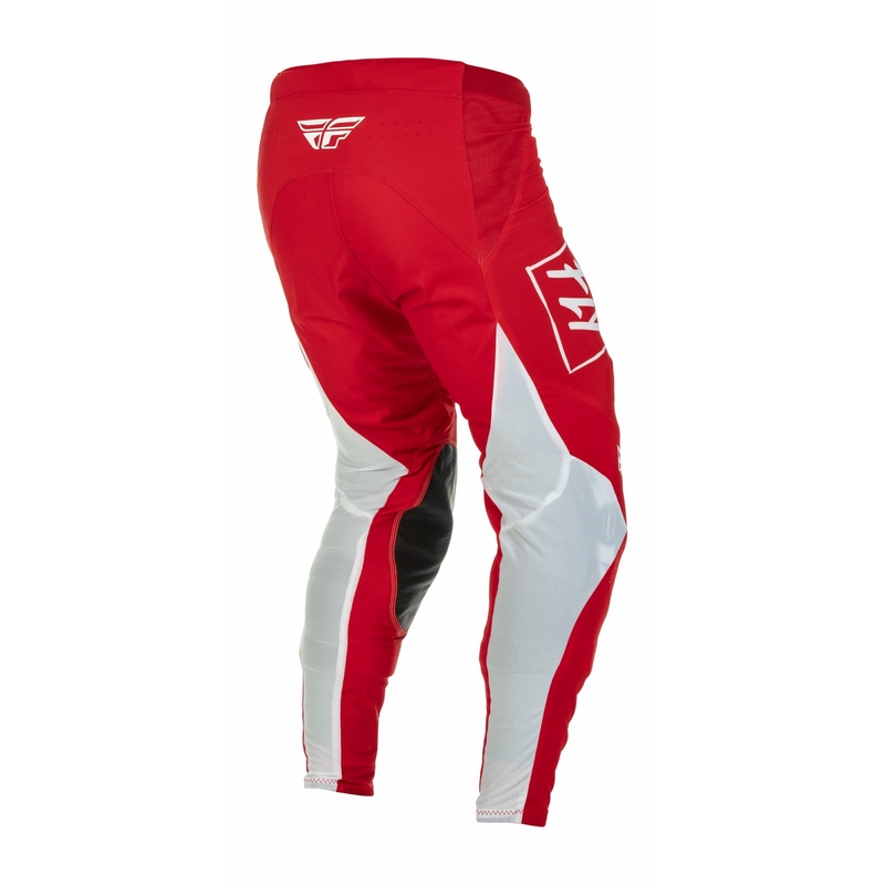 Spodnie motocrossowe FLY Racing Lite 2022 biało-czerwone