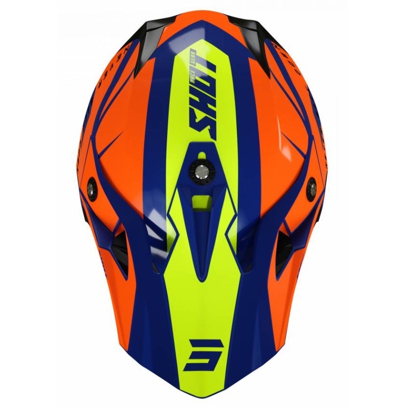 Kask motocrossowy Shot Pulse Revenge orange-blue-fluo yellow