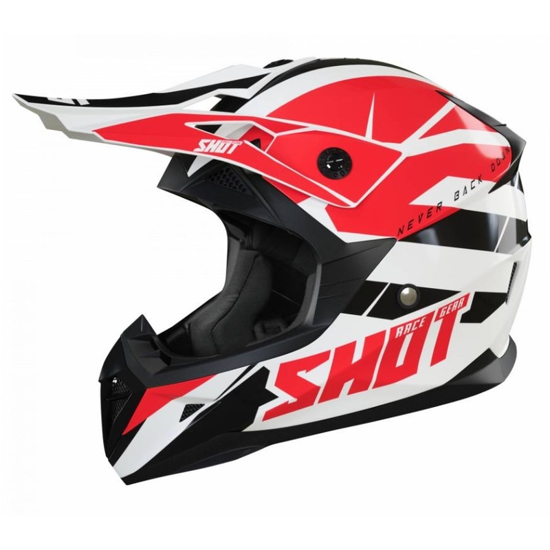 Kask motocrossowy Shot Pulse Revenge black-white-red