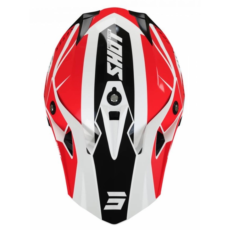 Kask motocrossowy Shot Pulse Revenge black-white-red