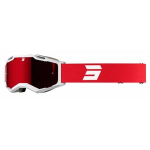 Gogle motocrossowe Shot Iris 2.0 Tech biało-czerwone