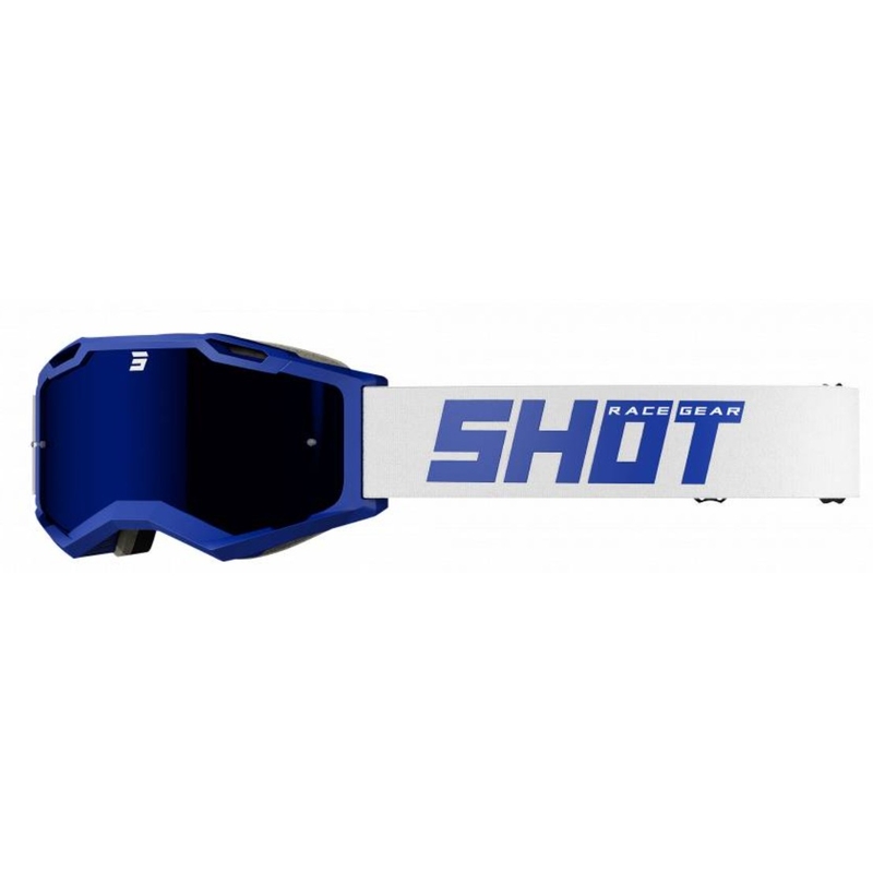 Gogle motocrossowe Shot Iris 2.0 Solid white-blue