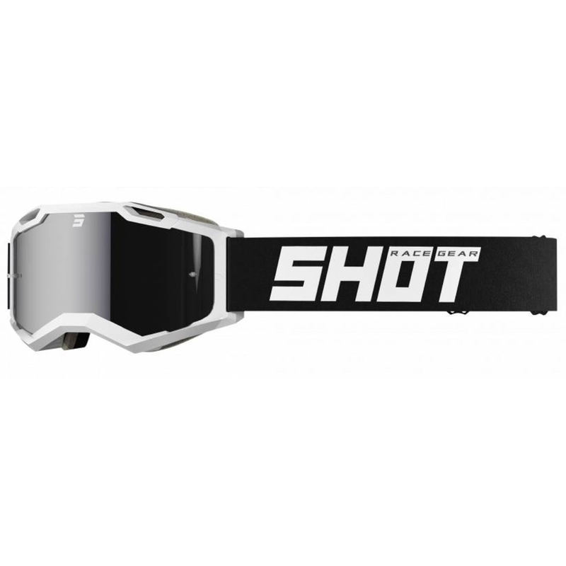 Gogle motocrossowe Shot Iris 2.0 Solid black and white
