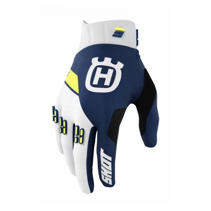 Rękawice motocrossowe Shot Aerolite Husqvarna niebieski outlet wyprzedaż
