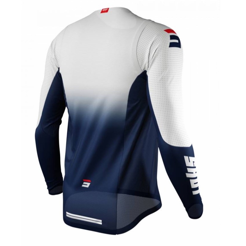 Koszulka motocrossowa Shot Aerolite Gradient niebiesko-biała