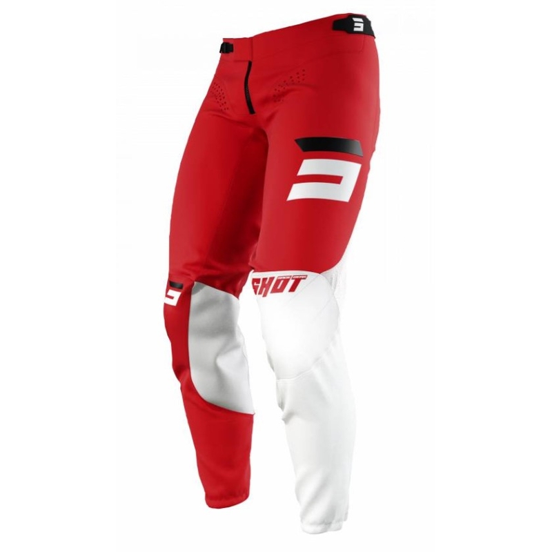 Spodnie motocrossowe Shot Aerolite Gradient white-red.