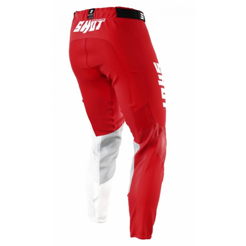 Spodnie motocrossowe Shot Aerolite Gradient white-red.