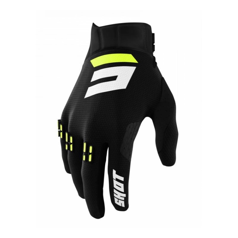 Rękawice motocrossowe Shot Aerolite Gradient czarne wyprzedaż