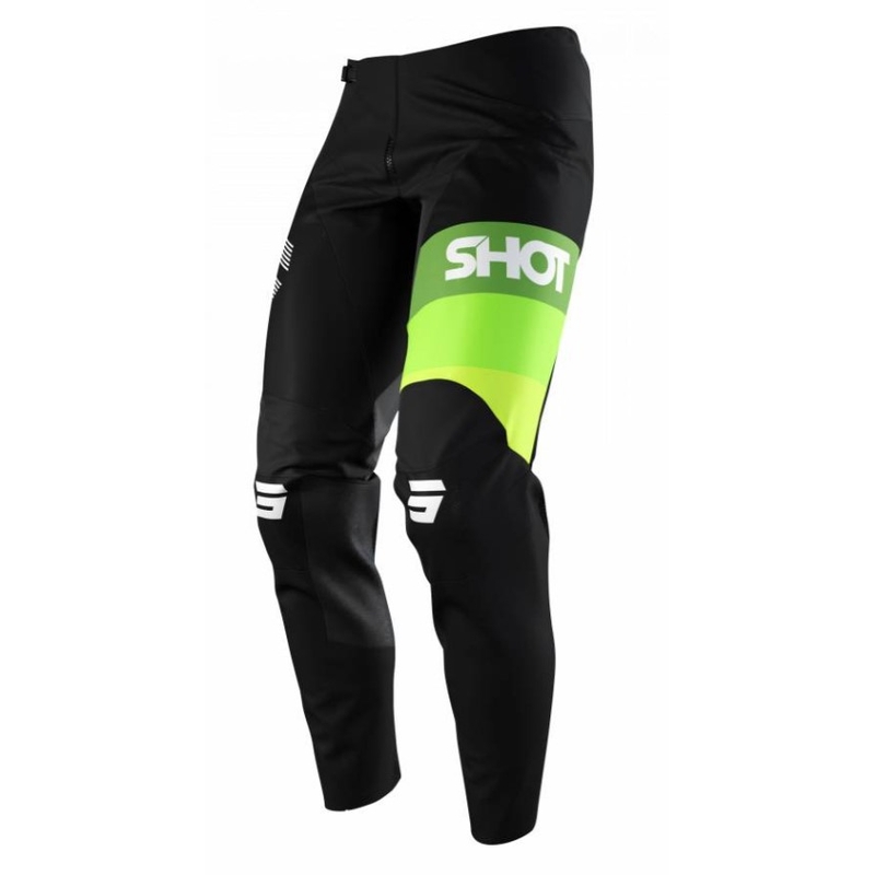 Spodnie motocrossowe Shot Contact Story czarno-zielone outlet. wyprzedaż