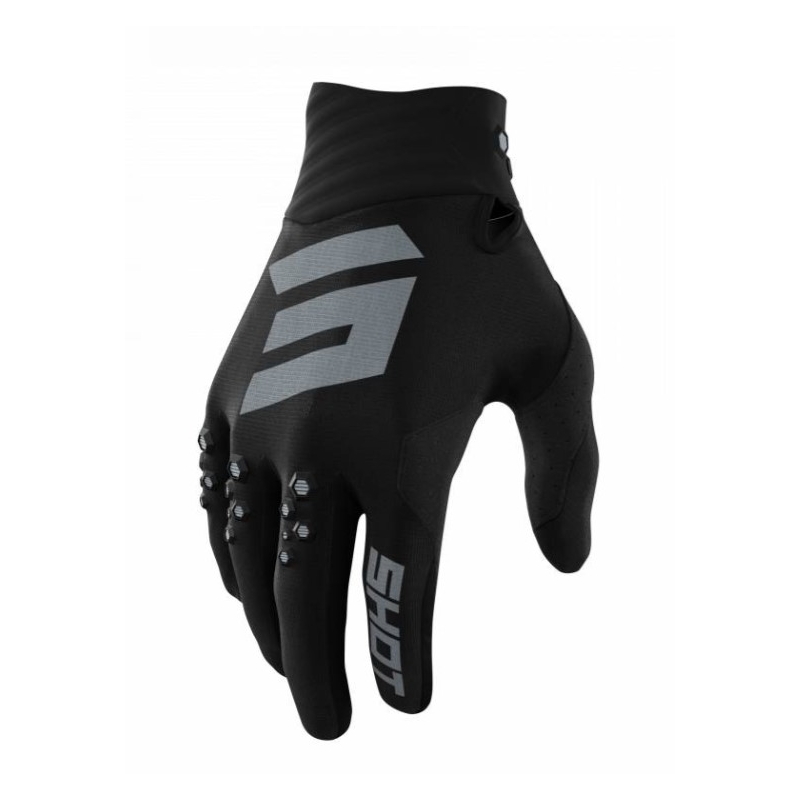 Rękawice motocrossowe Shot Contact black outlet wyprzedaż