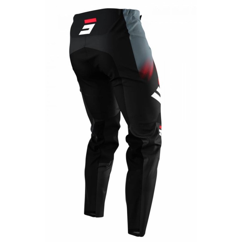 Spodnie motocrossowe Shot Devo Versus black-gray-red outlet wyprzedaż