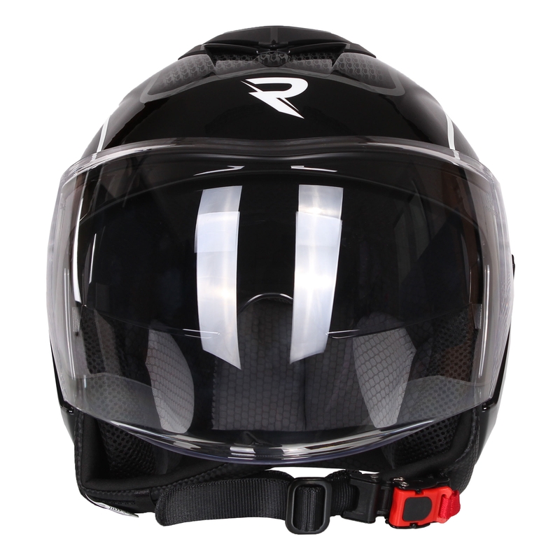 Kask otwarty dla Street Racer Pilot czarno-biały