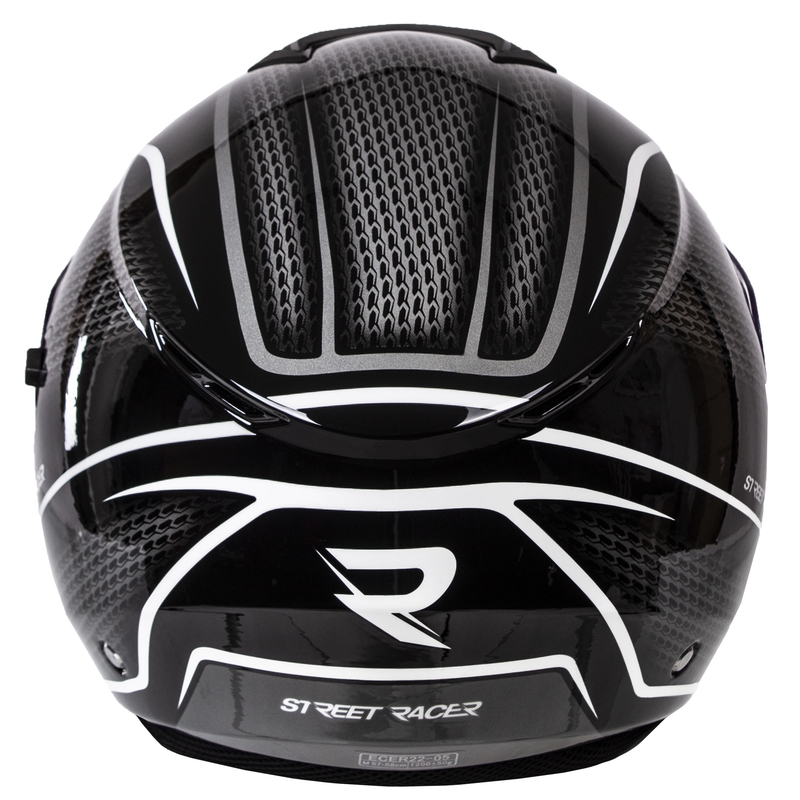 Kask otwarty dla Street Racer Pilot czarno-biały