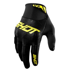 Rękawice motocrossowe Shotcift Spider czarno-żółte wyprzedaż