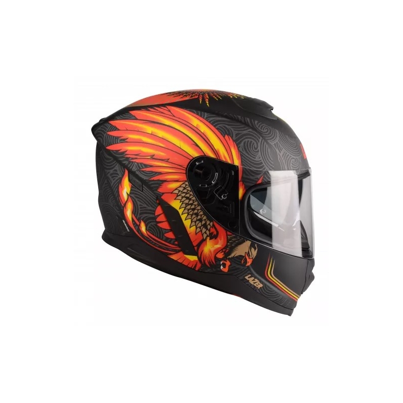 Integralny kask motocyklowy Lazer Rafale Evo Phoenix czarno-szaro-pomarańczowy