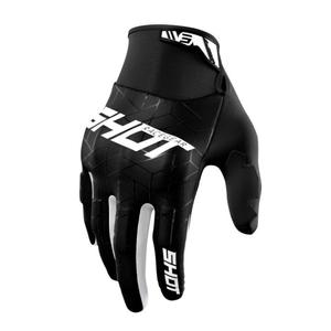 Rękawice motocrossowe Shotcift Spider czarno-białe