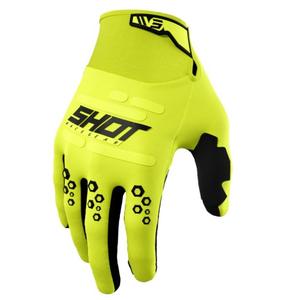Rękawice motocrossowe Shot Vision fluo żółte wyprzedaż výprodej