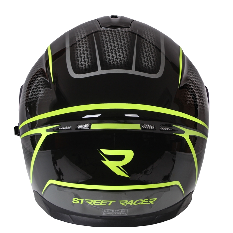 Street Racer Magna czarno-żółty integralny kask motocyklowy