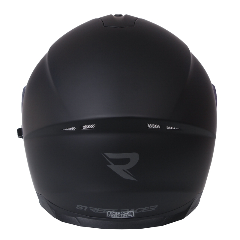 Integralny kask motocyklowy Street Racer Magna czarny matowy