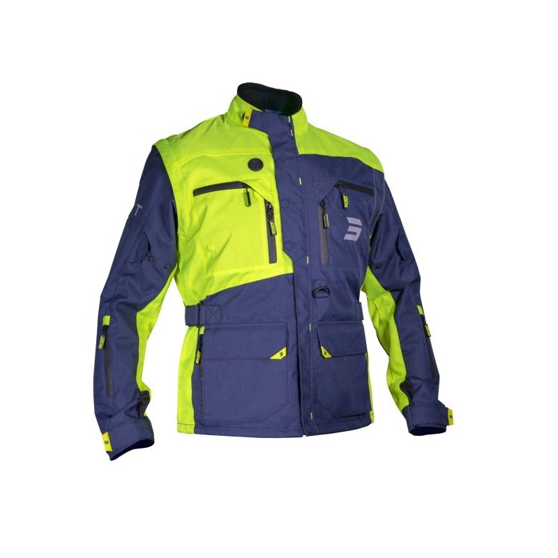 Kurtka motocyklowa Shot Racetech niebiesko-fluo żółta
