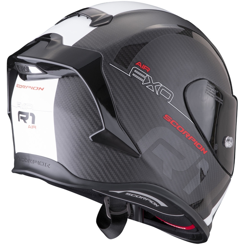 Kask integralny Scorpion EXO-R1 Carbon Air MG czarny i biały matowy