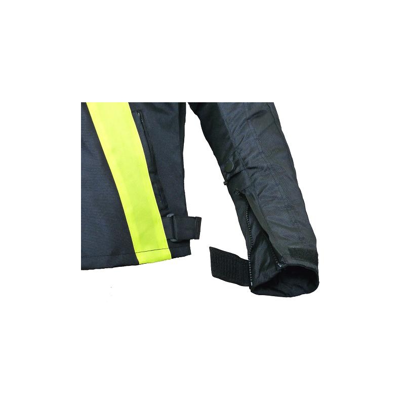 Kurtka motocyklowa RSA ST-01 czarno-fluo żółta - II. jakość