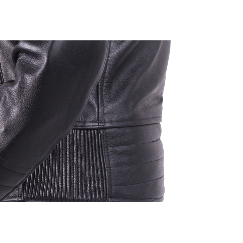 Damska skórzana kurtka motocyklowa Tschul 655 czarna - II. jakość