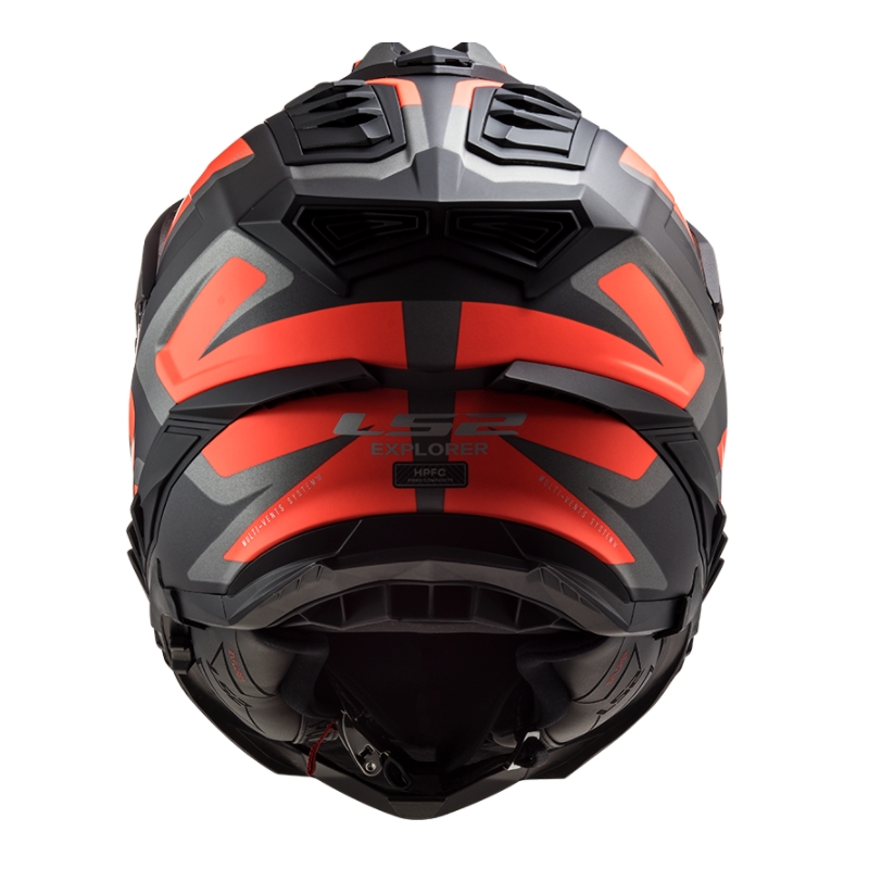 Kask Enduro LS2 MX701 Explorer Alter czarno-pomarańczowo-szary - II. jakość.