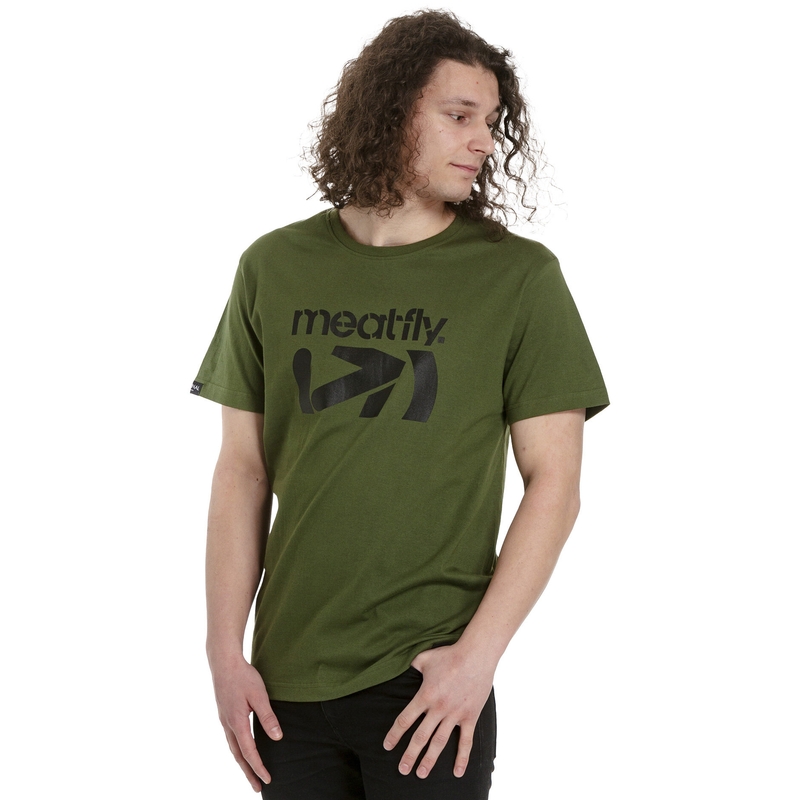 T-shirt Meatfly Podium zielony wyprzedaż