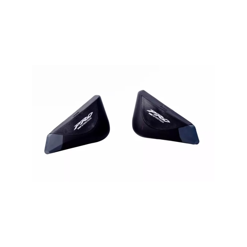 Frame sliders PUIG PRO black with grey rubber