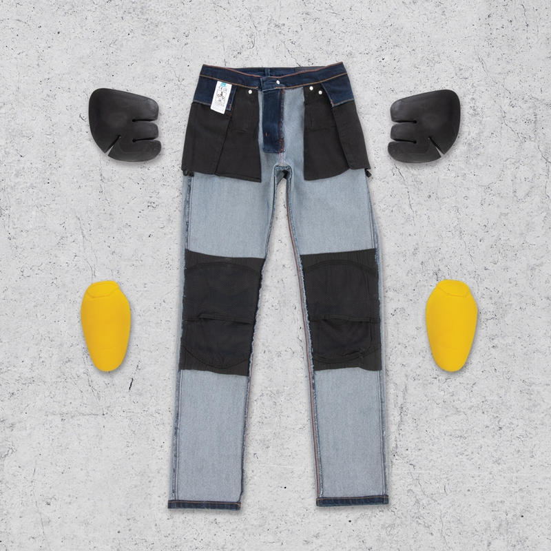 Damski Oxford Original Approved Jeans Slim fit niebieski