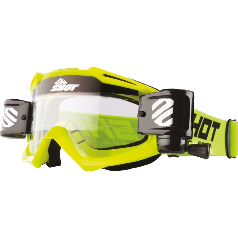 Gogle Shot Assault Roll-Off fluo żółte
