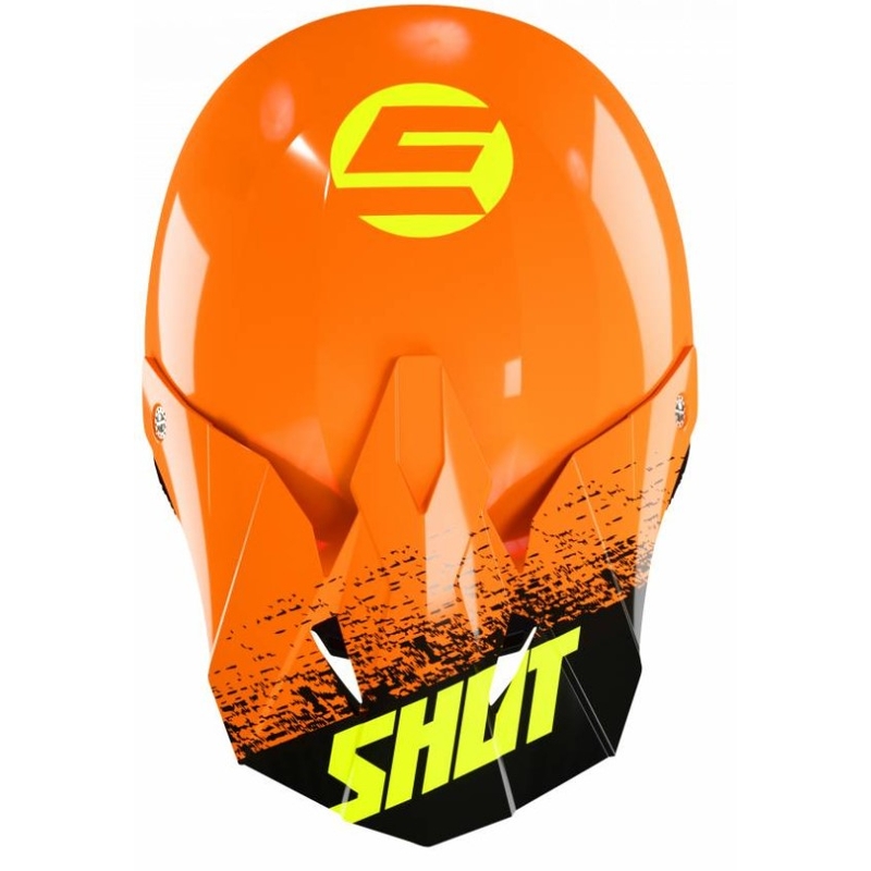 Dziecięcy kask motocrossowy Shot Furious Roll czarno-żółto-pomarańczowy wyprzedaż