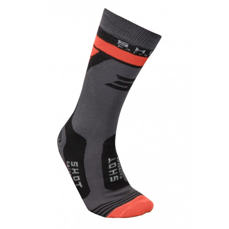 Skarpety Shot Race 2.0 Socks szaropomarańczowe