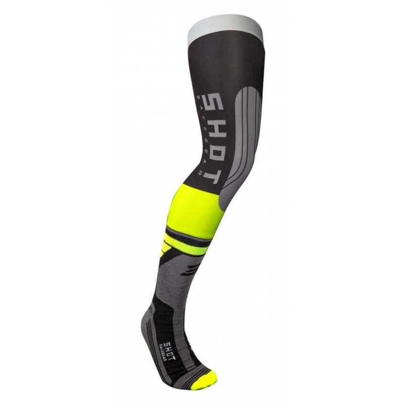 Skarpety Shot Interceptor 2.0 szaro-fluo żółte wyprzedaż