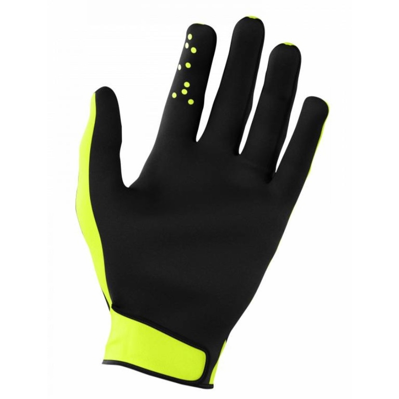 Rękawice motocrossowe Shot Devo Skin czarny-fluo żółty