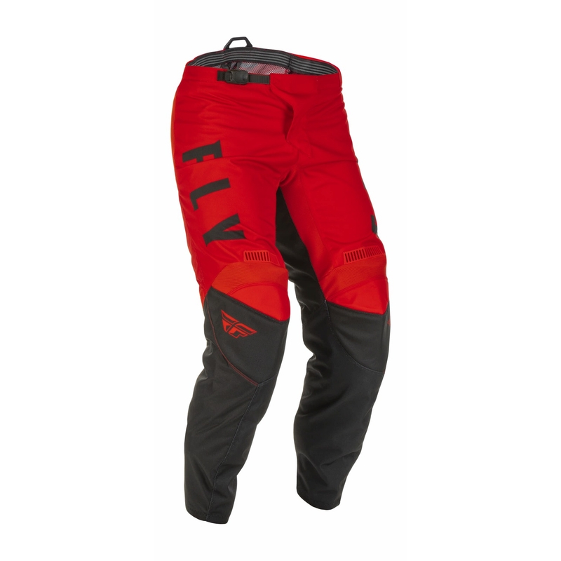 Spodnie motocrossowe FLY Racing F-16 2022 czarno-czerwone