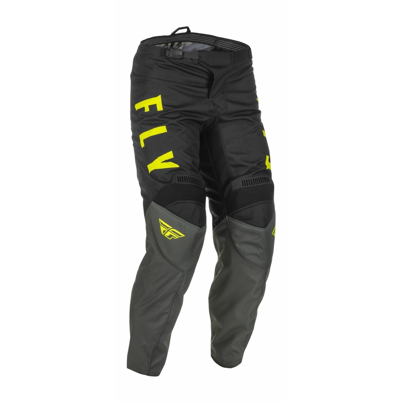 Spodnie motocrossowe FLY Racing F-16 2022 szary-czarny-fluo żółty