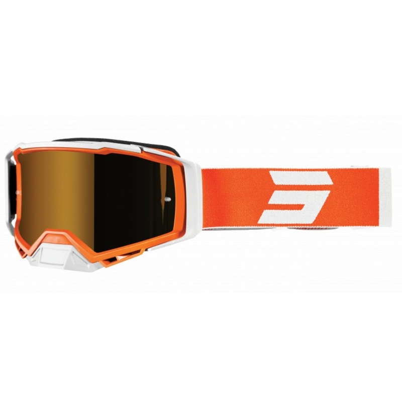 Gogle motocrossowe Shot Core white-orange