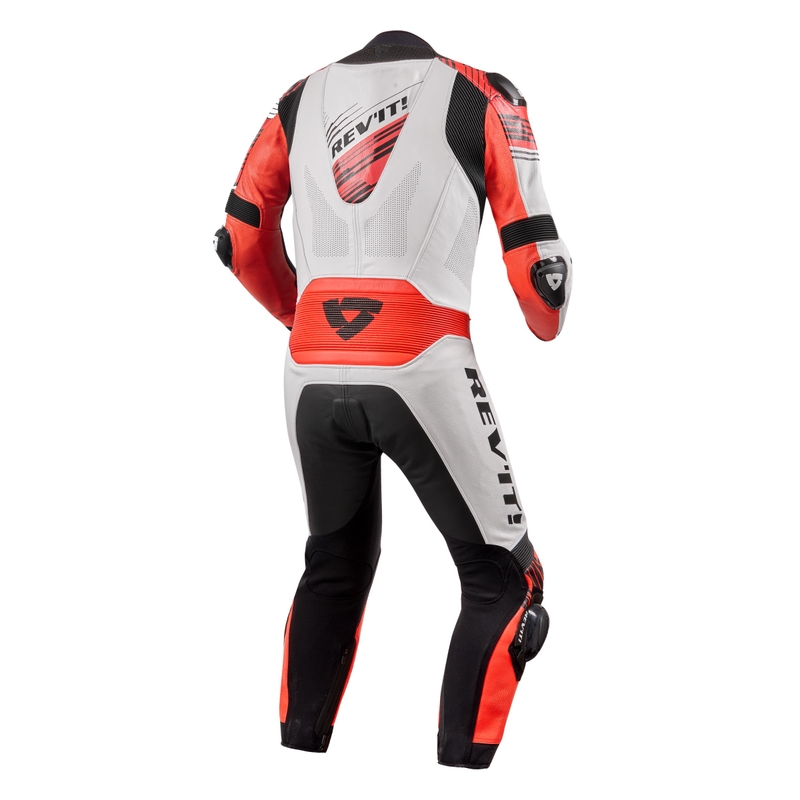 Revit Apex jednoczęściowy kombinezon motocyklowy biało-czerwono-czarny wyprzedaż