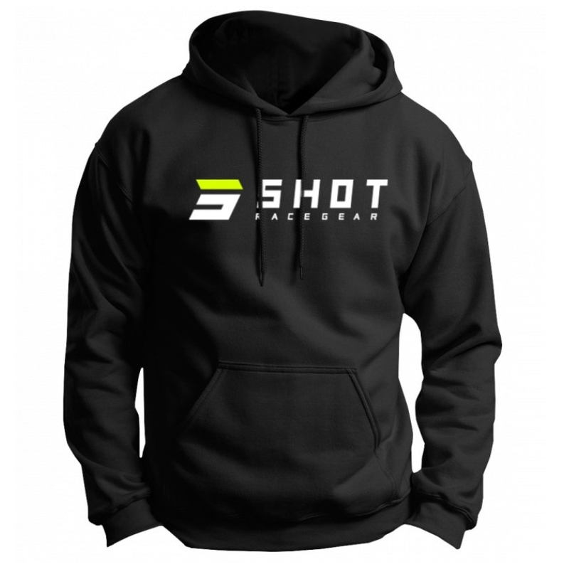 Męska bluza Shot Hoodie czarna wyprzedaż