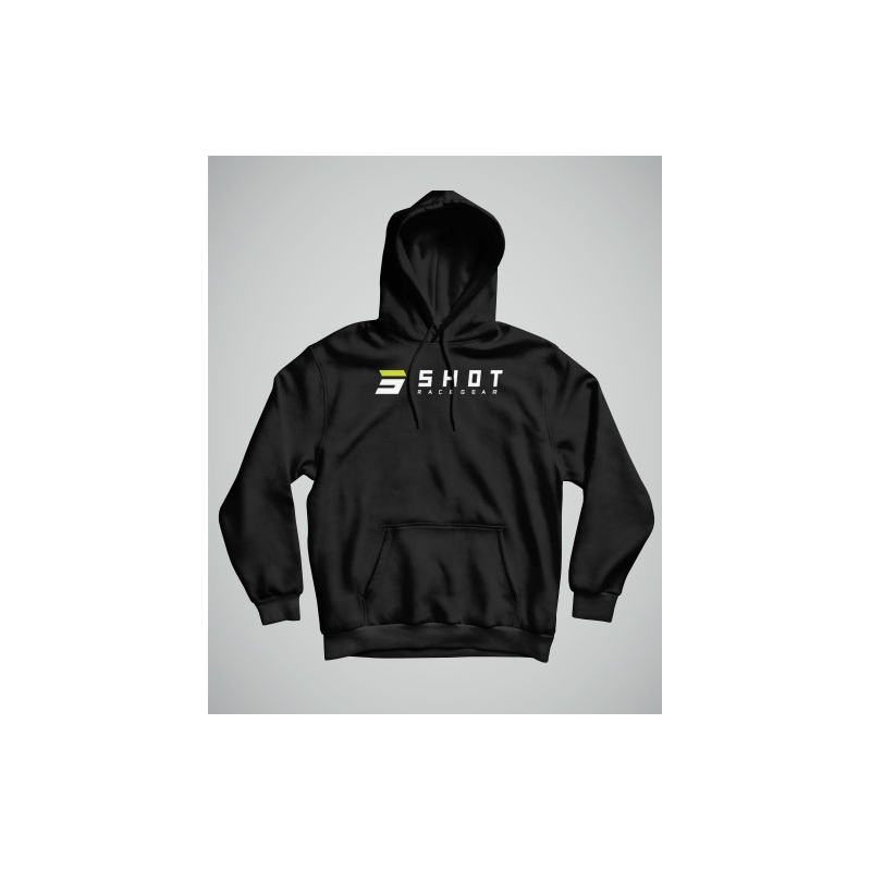 Męska bluza Shot Hoodie czarna wyprzedaż