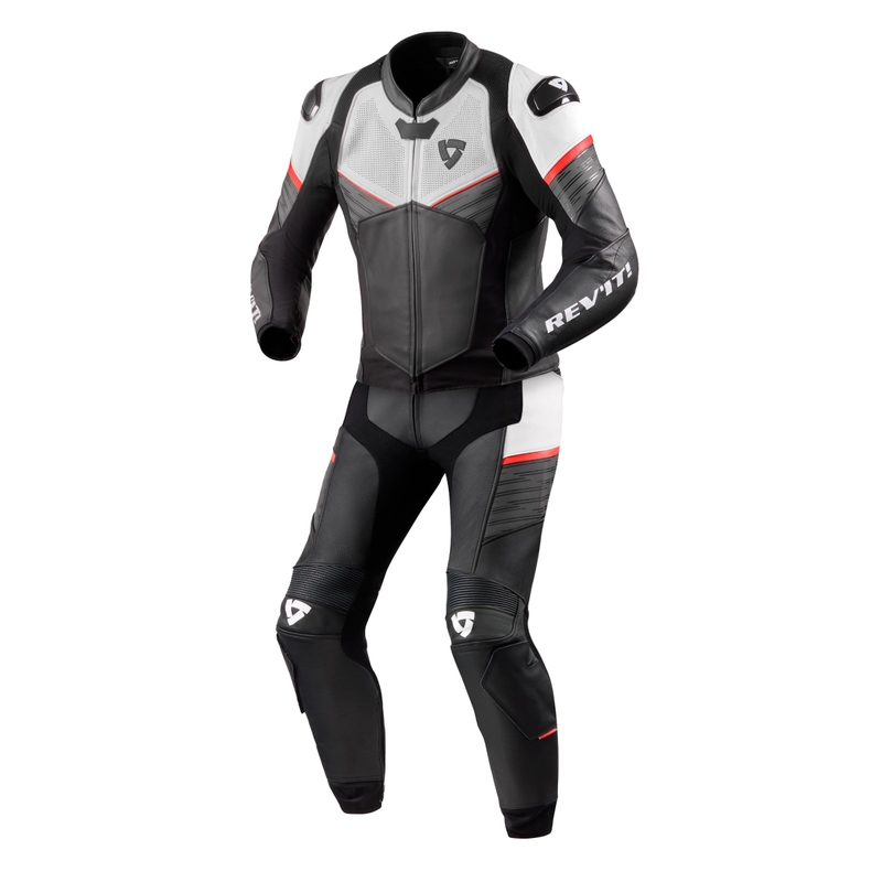 Revit Beta Black-White-Fluo Red kombinezon motocyklowy wyprzedaż