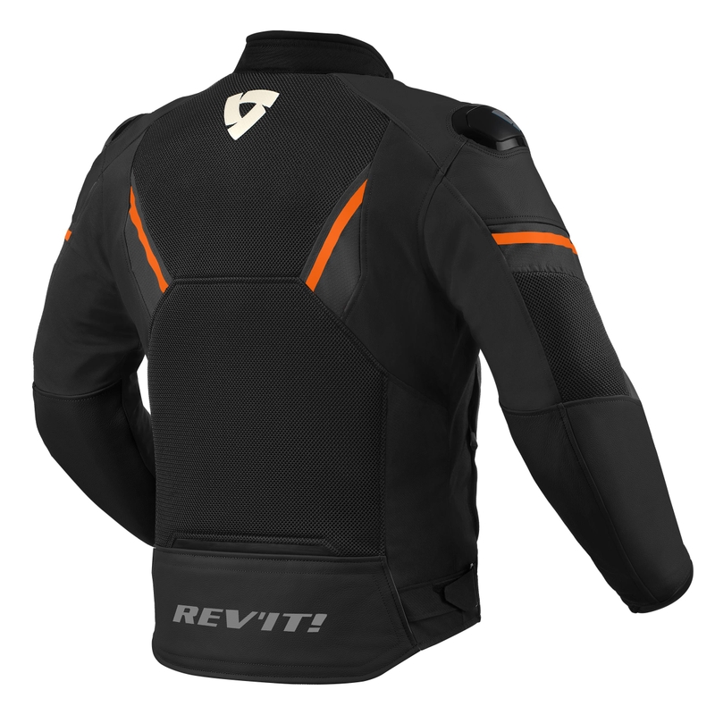 Kurtka motocyklowa Revit Mantis 2 H2O czarno-pomarańczowa wyprzedaż