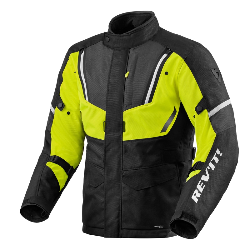 Kurtka motocyklowa Revit Move H2O czarno-fluo żółta wyprzedaż