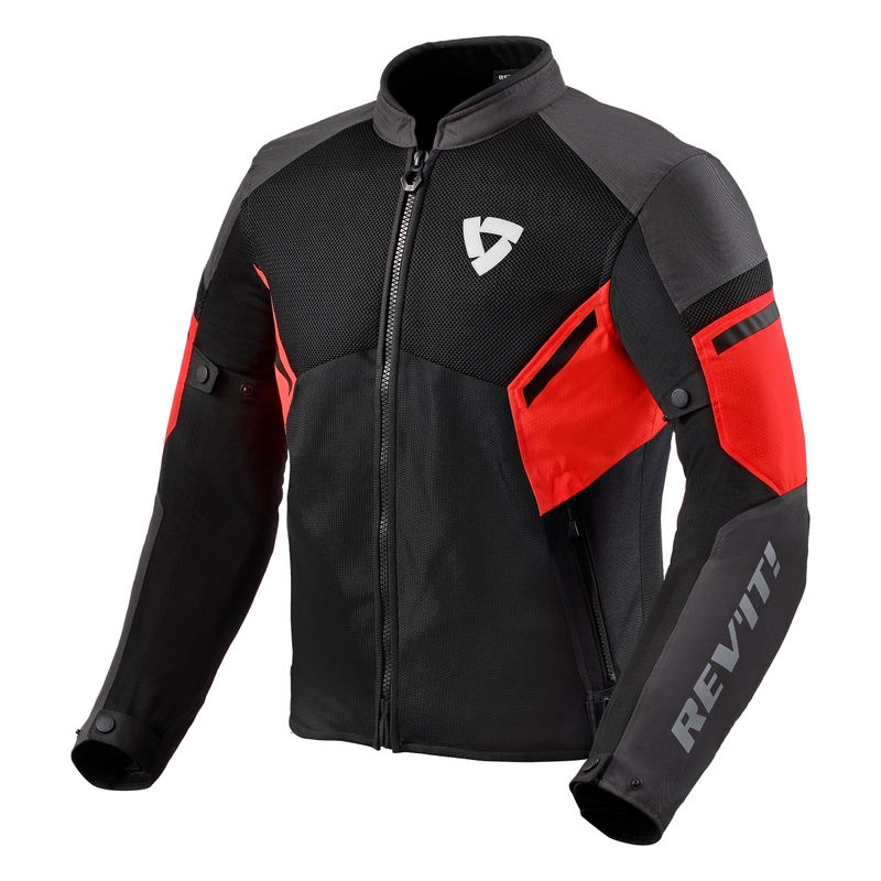 Kurtka motocyklowa Revit GT-R Air 3 black-fluo red.