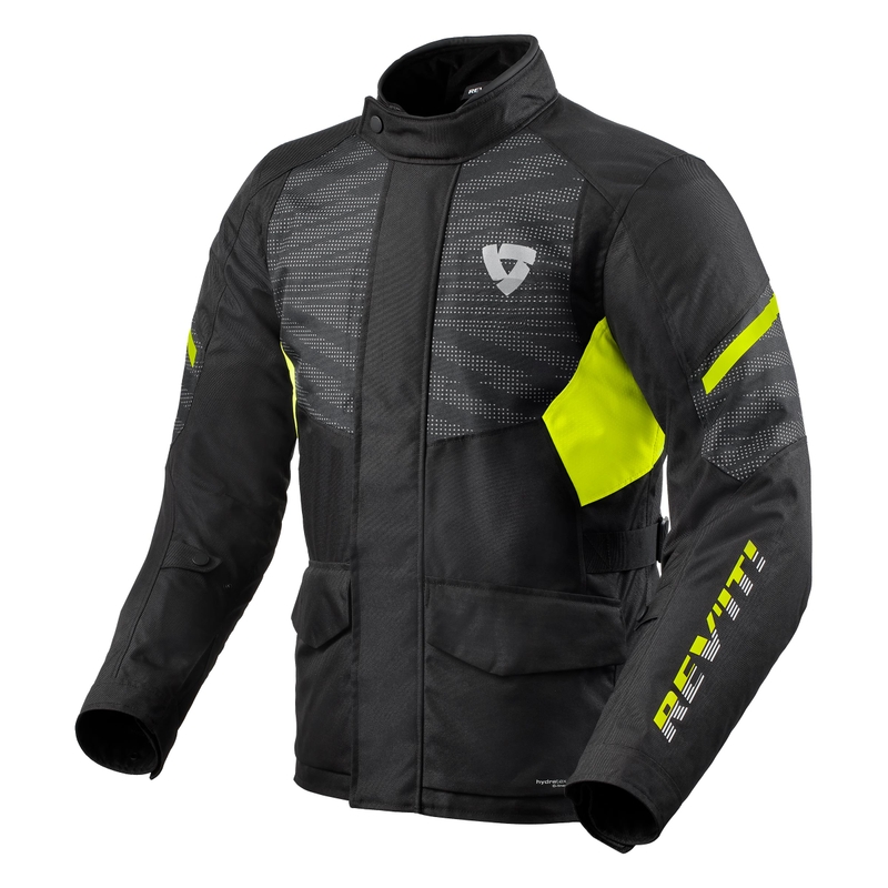 Kurtka motocyklowa Revit Duke H2O czarno-fluo żółta wyprzedaż