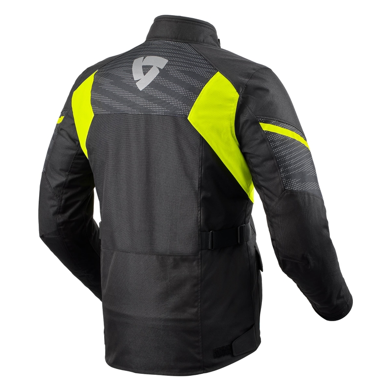 Kurtka motocyklowa Revit Duke H2O czarno-fluo żółta wyprzedaż