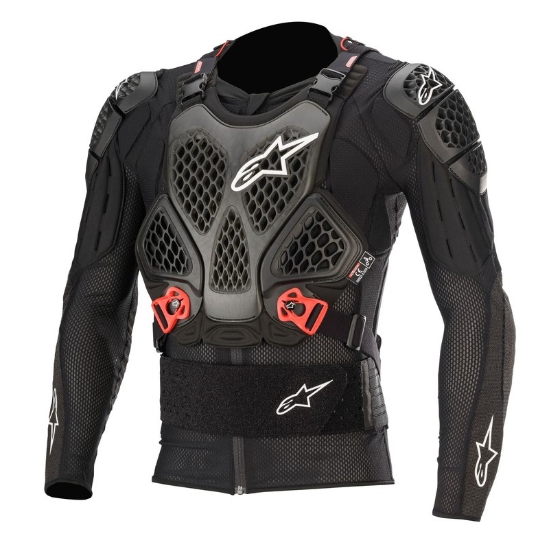 Alpinestars Bionic Tech V2 czarno-czerwone ochraniacze na ciało.